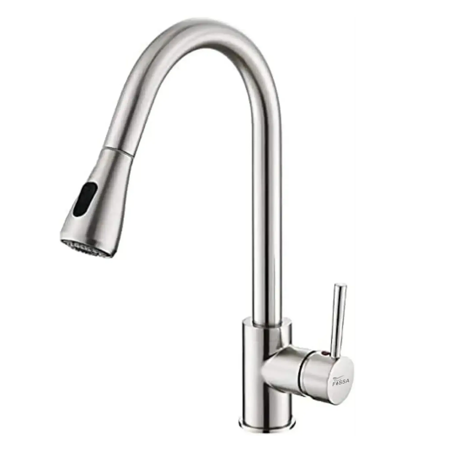 Fossa Stainless Steel Pull-Down Kitchen Mixer Tap – Silver